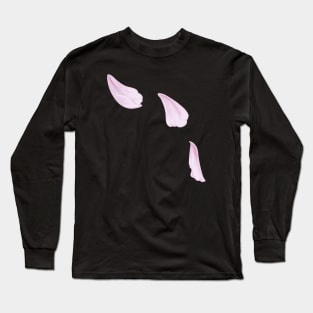 Falling Cherry Blossom Petals Long Sleeve T-Shirt